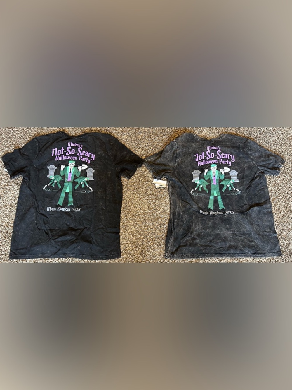 2025 Mickeys Not So Scary Halloween Party Two Shirts Groom Haunted Mansion Large
